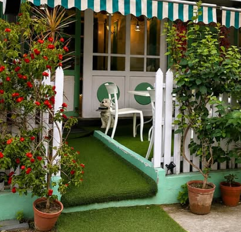Cafe Courtyard Exterior